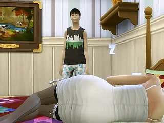 Japanese step Son Fucks Japanese Mom After After Sharing The Same Bed